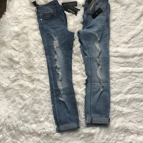 Bebe ripped skinny jean - Picture 3 of 5